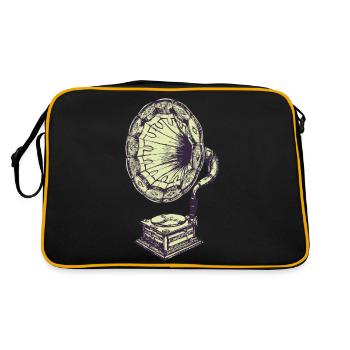 Musique vintage gramophone - Sac Retro - noir/or - Dos