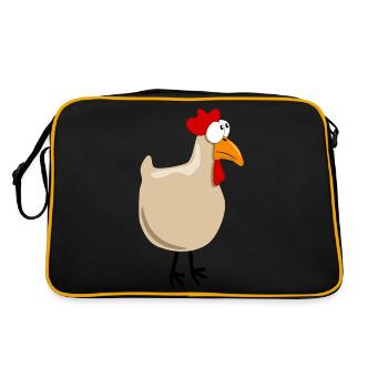 Poulet fou - Sac Retro - noir/or - Dos