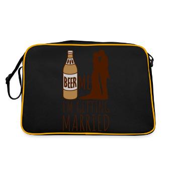 Beer Me Me marier - Sac Retro - noir/or - Dos