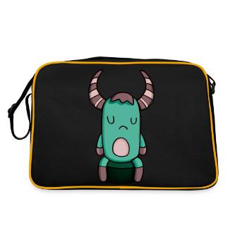 Sad Monsta - Retro Bag - black/gold - Back