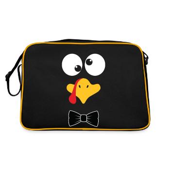 Drôle de dinde Face Boy - Sac Retro - noir/or - Dos