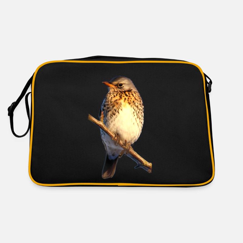 Wacholderdrossel Retro Tasche