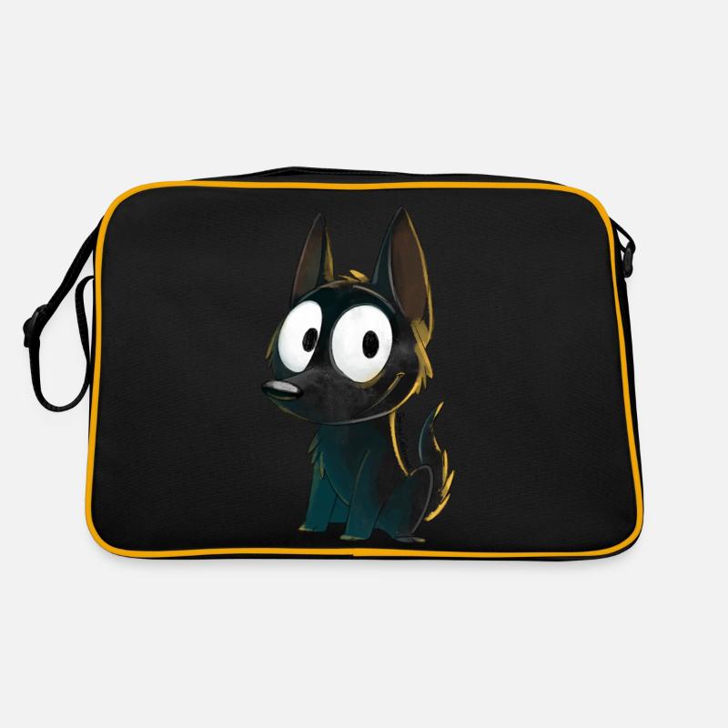 Kelpie noir Sac Retro