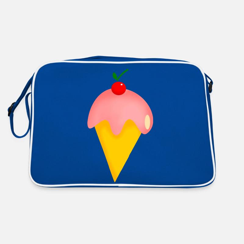 ERDBEERKIRSCH-EISCREME Retro Tasche