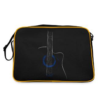 Acoustic Guitar - Retro Bag - black/gold - Back