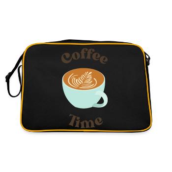 L’heure du café - Sac Retro - noir/or - Dos