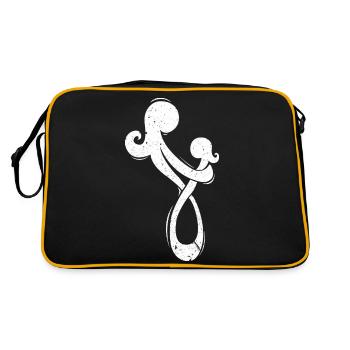 Mom infinity - Retro Tasche - Schwarz/Gold - Hinten