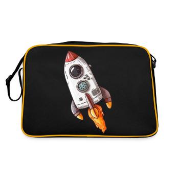 Rocket Space Space - Retro Bag - black/gold - Back