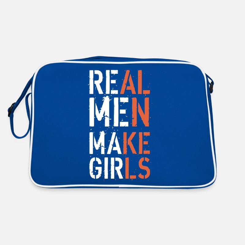 Real Men Make Girls Father's Day Gift Retro Bag