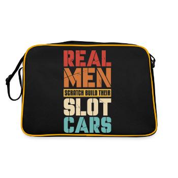 Real Men Scratch Build Their Slot Cars Model - Retro Bag - black/gold - Back