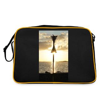 ocean - Retro Bag - black/gold - Back