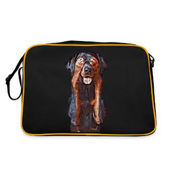Cannot Look - Retro Bag - black/gold - Back