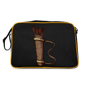 Archery quiver design - Retro Bag - black/gold - Back