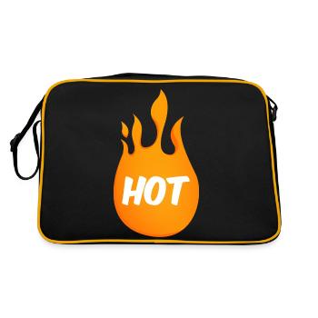 Hot Lit fire - Retro Bag - black/gold - Back