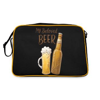 Ma bière bien-aimée - Sac Retro - noir/or - Dos