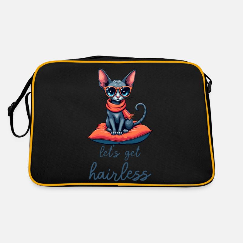 Sphyny Nacktkatze Nackt Katze Perser Katze Retro Tasche