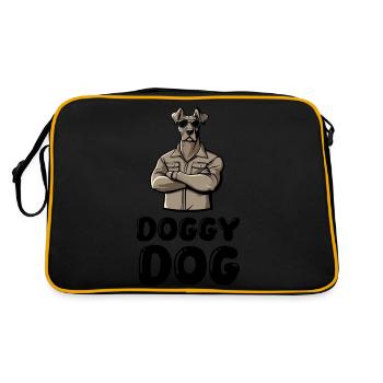 Dog Comic - Retro Bag - black/gold - Back