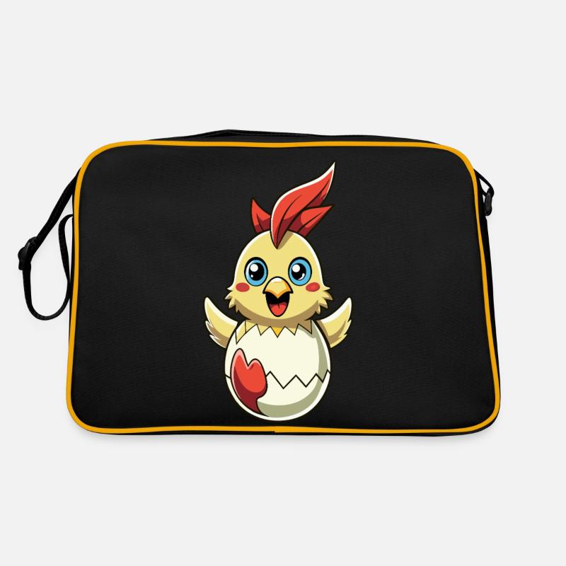 Joyeuses Pâques - Poule de Pâques - Oeuf de Pâques - Cadeau Sac Retro