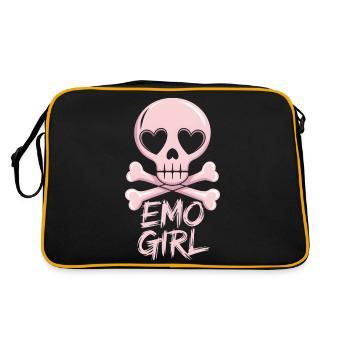 Emo Girl! - Retro Bag - black/gold - Back