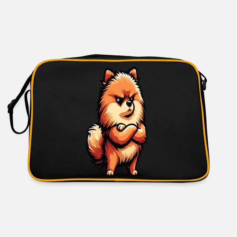 Zwergspitz Zwergspitze Zwerspitzhalter Spitz Retro Tasche