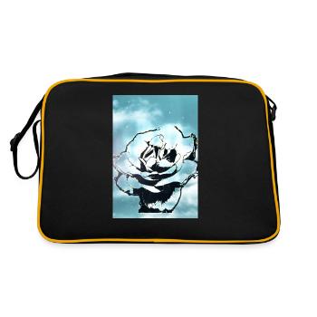 Blue Sky Flower - Retro Bag - black/gold - Back