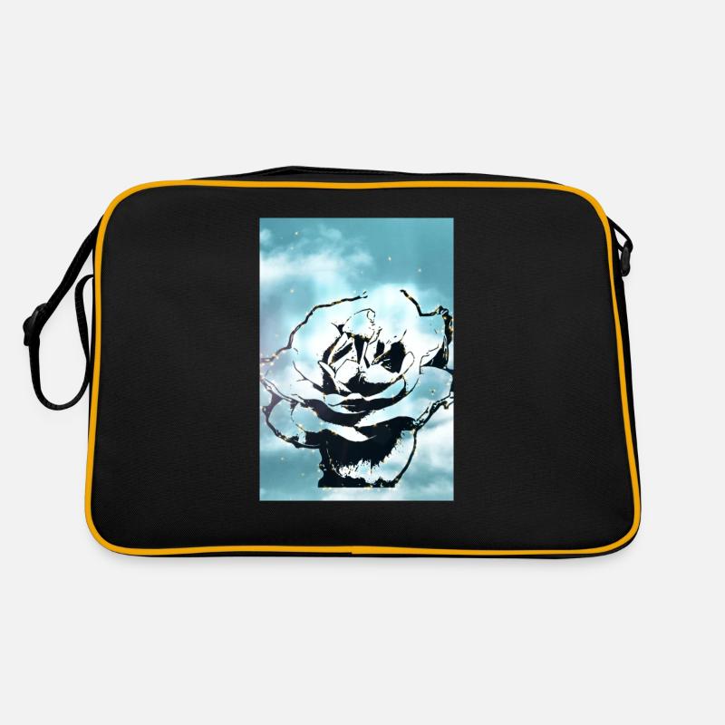 Blue Sky Blume Retro Tasche