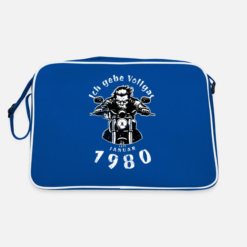 45th birthday I've been going full throttle since 01/1980 Retro Bag