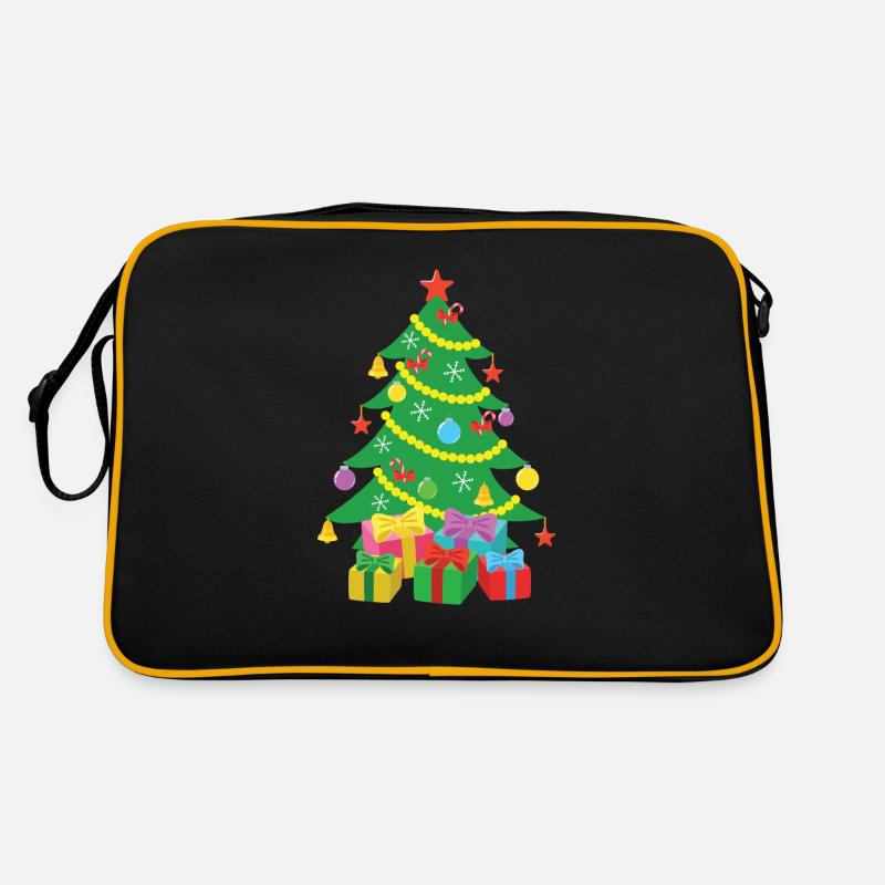 Weihnachtsbaum Retro Tasche