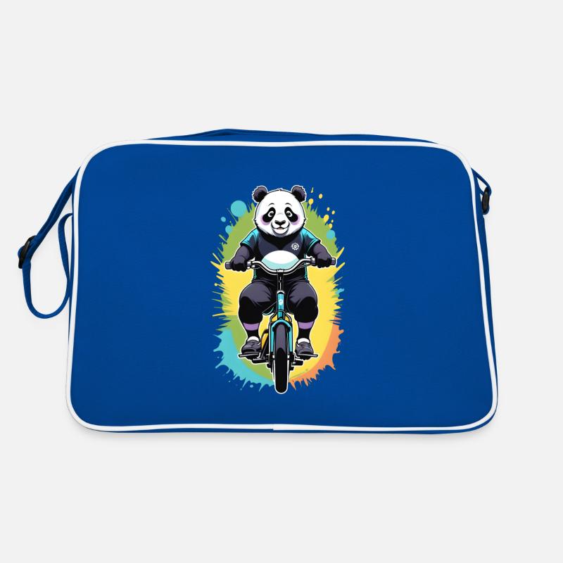Panda Cyclist Retro Bag
