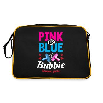 Bubbie rose ou bleu vous aime Gender Reveal Party - Sac Retro - noir/or - Dos