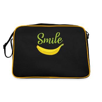 Smile - Retro Bag - black/gold - Back