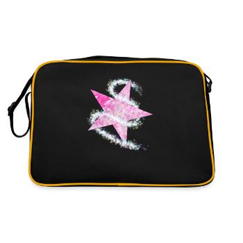 Paillettes paillettes mica star star tail - Sac Retro - noir/or - Dos