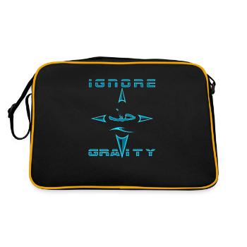 ignore gravity kiten - Sac Retro - noir/or - Dos