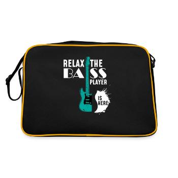 Relax the bass player is here - Bassist - Sac Retro - noir/or - Dos