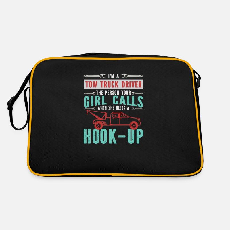 Abschleppdienst Abschleppwagen Geschenk Retro Tasche