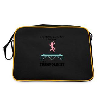 Ironic Quote Trampoliniste de saut de trampoline - Sac Retro - noir/or - Dos