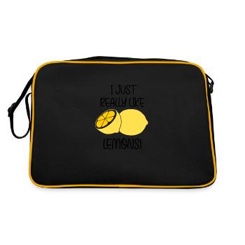 Citation ironique Really Like Lemons Lemonade - Sac Retro - noir/or - Dos