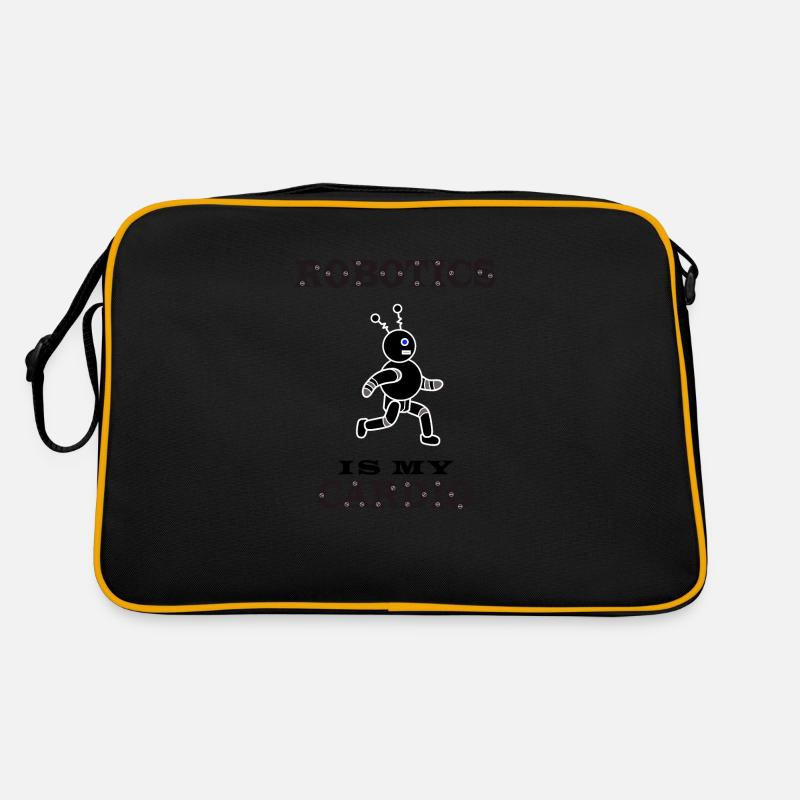 Robotics as Cardio Electronic Engineer - Retro Bag - black/gold