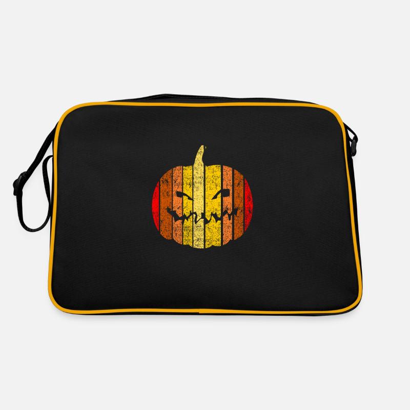 Vertical Sunset Pumpkin Retro Bag