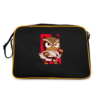 Ironic Wildlife Bird Artsy Owl Sports - Sac Retro - noir/or - Dos