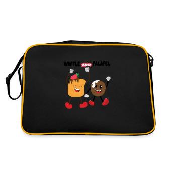 Joli mélange alimentaire pour gaufres et falafels - Sac Retro - noir/or - Dos