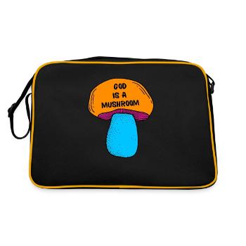 God is a mushroom - Sac Retro - noir/or - Dos