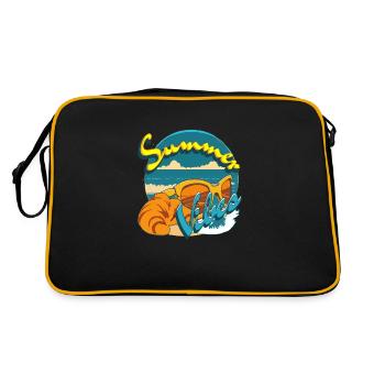 Ambiance estivale Style rétro - Sac Retro - noir/or - Dos