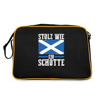 Scots Scottish Scotland - Retro Bag - black/gold - Back