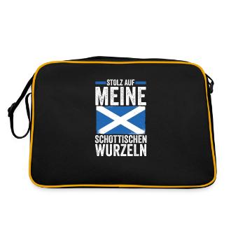 Scots Scottish Scotland - Retro Bag - black/gold - Back