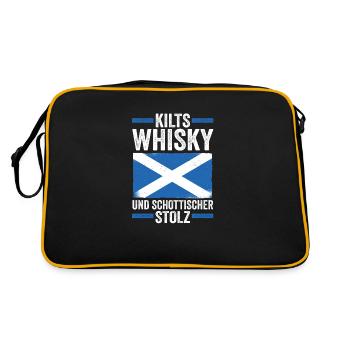 Scots Scotch Whisky Scotland - Retro Bag - black/gold - Back