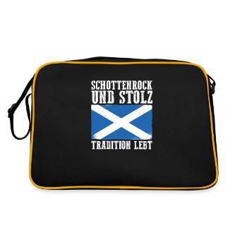 Scots Scottish Scotland - Retro Bag - black/gold - Back