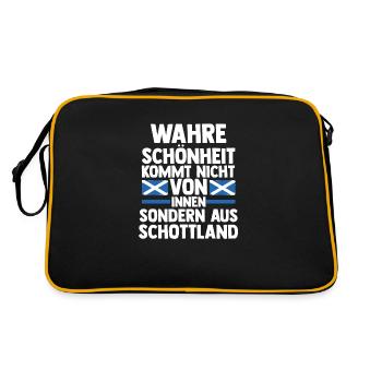 Scots Scottish Scotland - Retro Bag - black/gold - Back