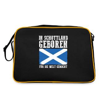 Scots Scottish Scotland - Retro Bag - black/gold - Back