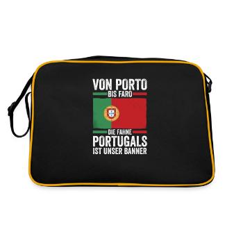 Portugal portugais - Sac Retro - noir/or - Dos